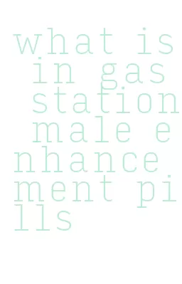 what is in gas station male enhancement pills