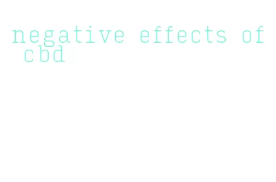 negative effects of cbd