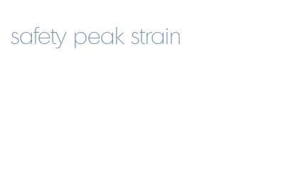safety peak strain