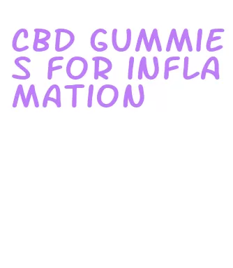 cbd gummies for inflamation