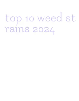 top 10 weed strains 2024