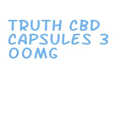 truth cbd capsules 300mg