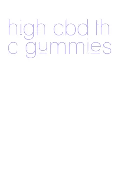 high cbd thc gummies