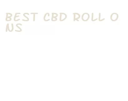 best cbd roll ons