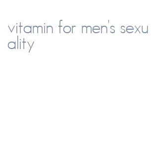vitamin for men's sexuality