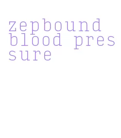 zepbound blood pressure