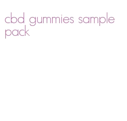 cbd gummies sample pack