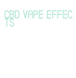 cbd vape effects