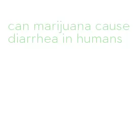 can marijuana cause diarrhea in humans