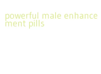 powerful male enhancement pills