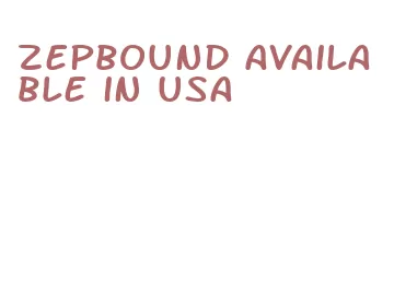 zepbound available in usa