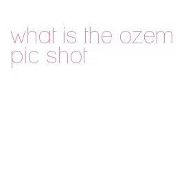 what is the ozempic shot