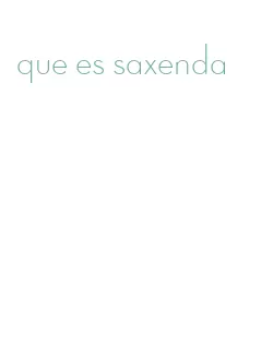 que es saxenda