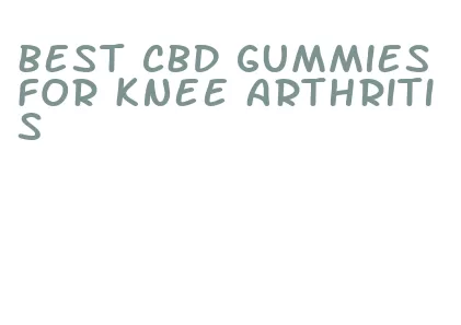 best cbd gummies for knee arthritis