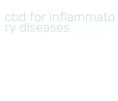 cbd for inflammatory diseases