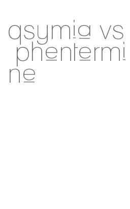 qsymia vs phentermine
