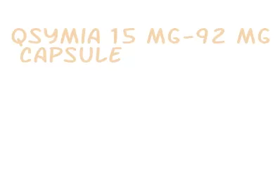 qsymia 15 mg-92 mg capsule
