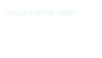 does cbd oil help arthritis