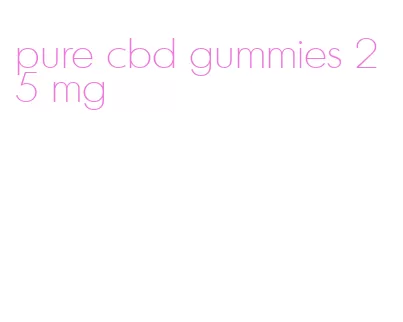 pure cbd gummies 25 mg
