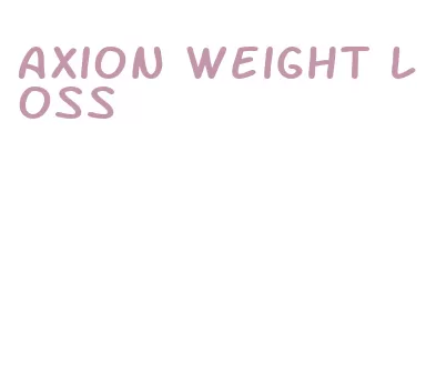 axion weight loss